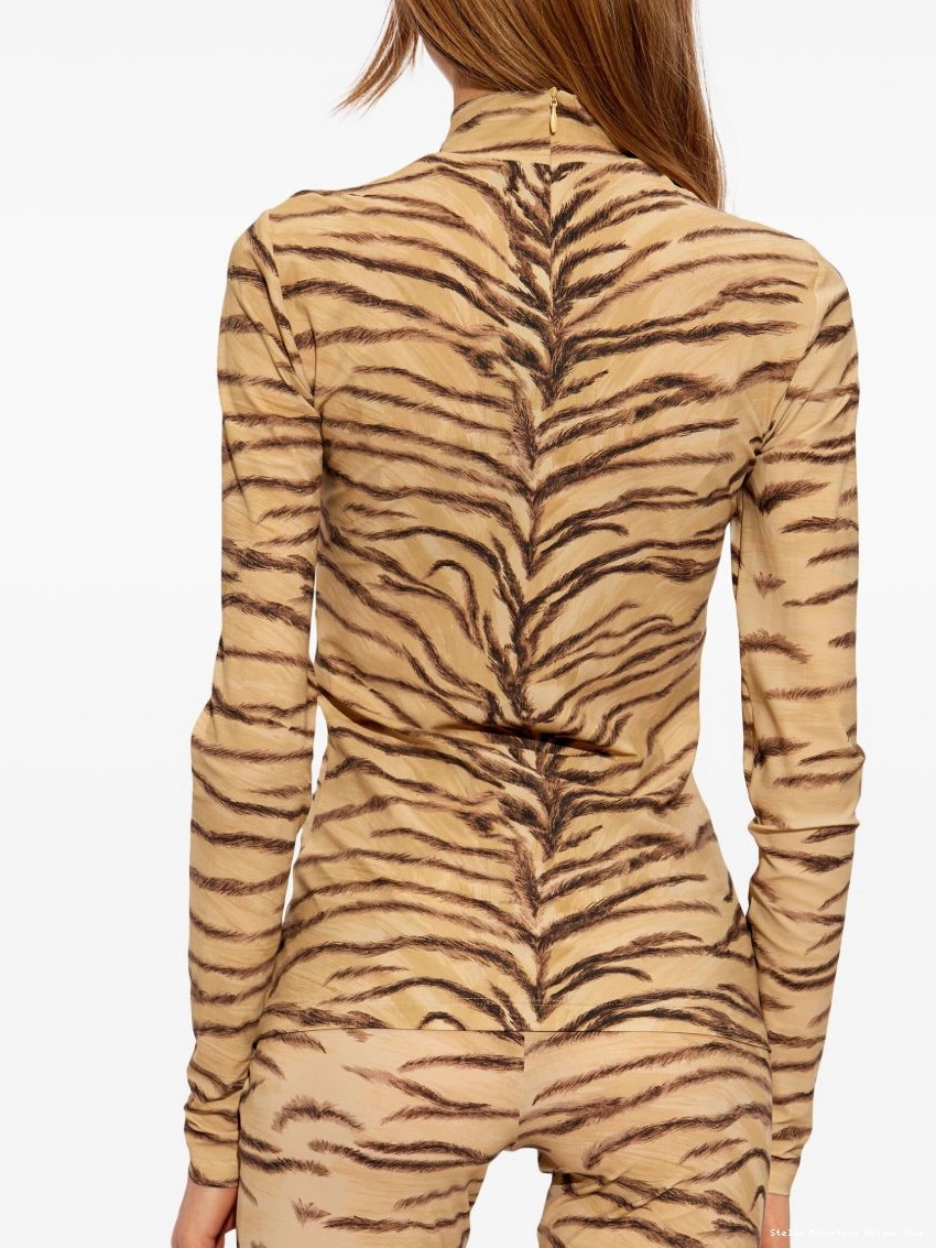 Affordable McCartney long-sleeve top Women Stella animal-print 0323